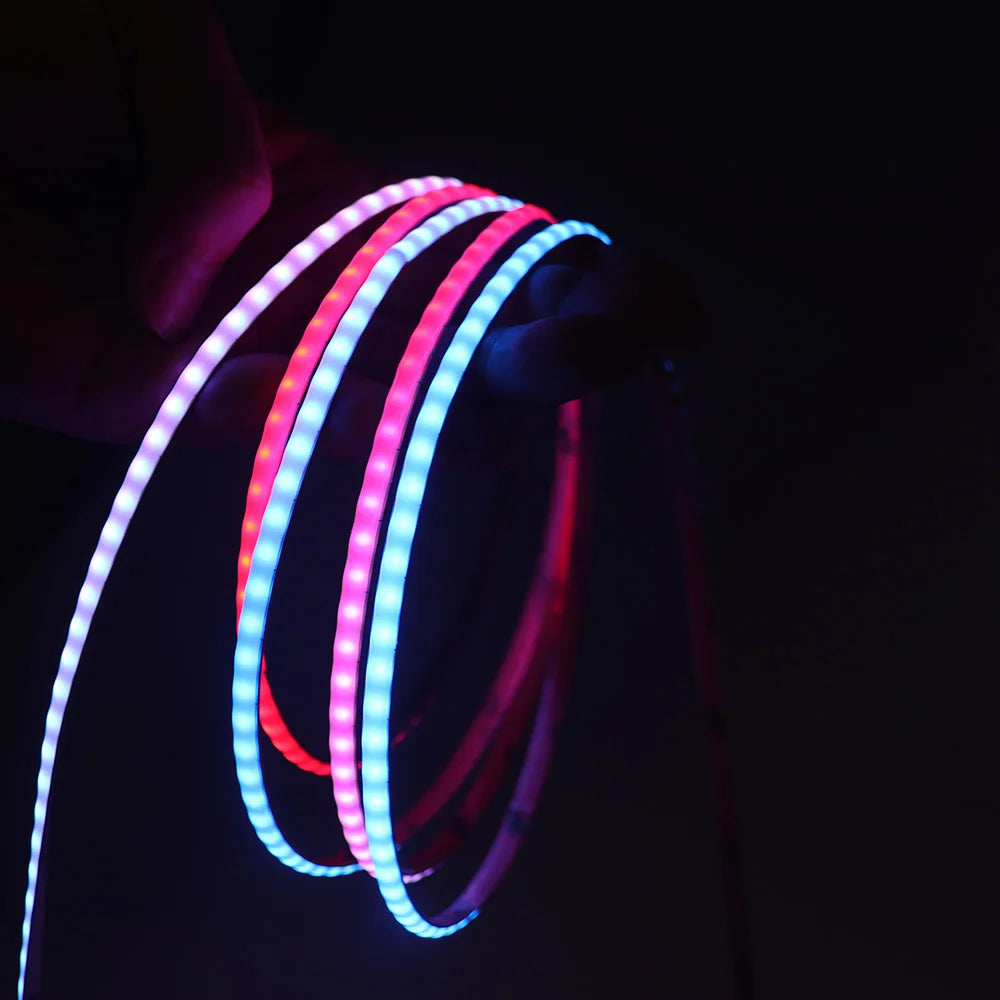 ruban led rgb 160leds 5v 12v flexible moderne connecteur câble rouge vert bleu blanc