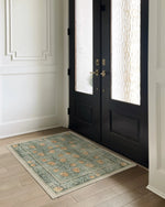 tapis floral classique vert clair tapisserie polyester 80x120 120x160 40x60