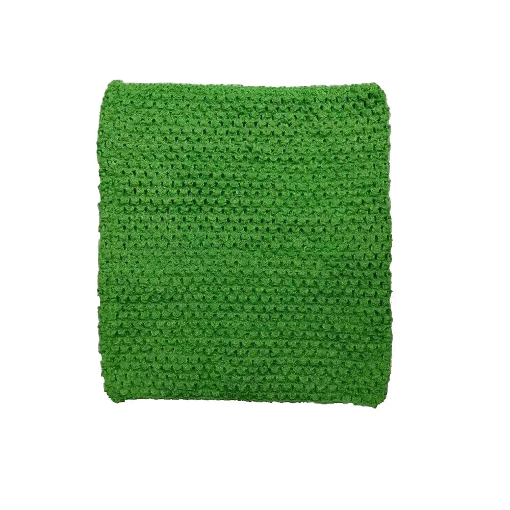 serviette crochet fait main motif rayures horizontales artisanale décoration maison enfant