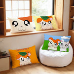 housse coussin rectangulaire souris cartoon kawaii décorative canapé salon chambre maison blanche