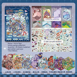 sticker book miniature scenes spiral binding colorful animal stickers creative journal supplies kawaii numbered