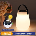 lampe solaire rechargeable led blanc moderne poignée panneau solaire usb ip65 abs