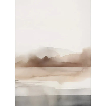 toile d'art abstraite aquarelle paysage minimaliste moderne sans cadre vertical chambre maison