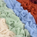 serviettes table uni moderne bleu clair vert pastel blanc rouge foncé rose pâle party