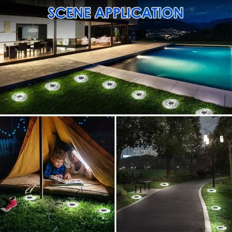 lumière solaire moderne led argent noir facile decoration extérieure ip65