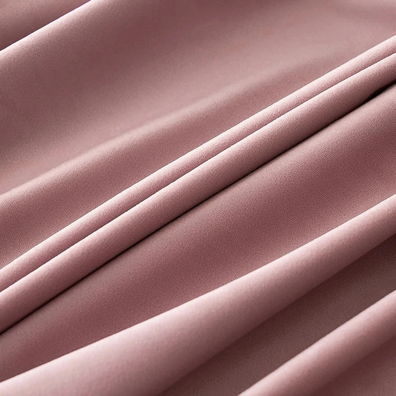 rideau velours polyester rouge bordeaux solide moderne fenetre opaques maison