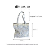 sac main chic gris clair rayures horizontales dentelle blanche poignées détachables polyester féminin