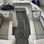 tapis sol eva mousse adhésif antidérapant gris foncé moderne surf bois thuyền