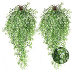 guirlande artificielle vigne verte décoration extérieure mariage petite fleurs blanches violettes naturelle suspendue 80cm