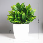 plantes artificielles vertes moderne pot blanc extérieur décoration chambre feuilles régulières exposant