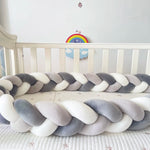 coussin lit bébé blanc rose gris moderne doux peluche polyester 1ans
