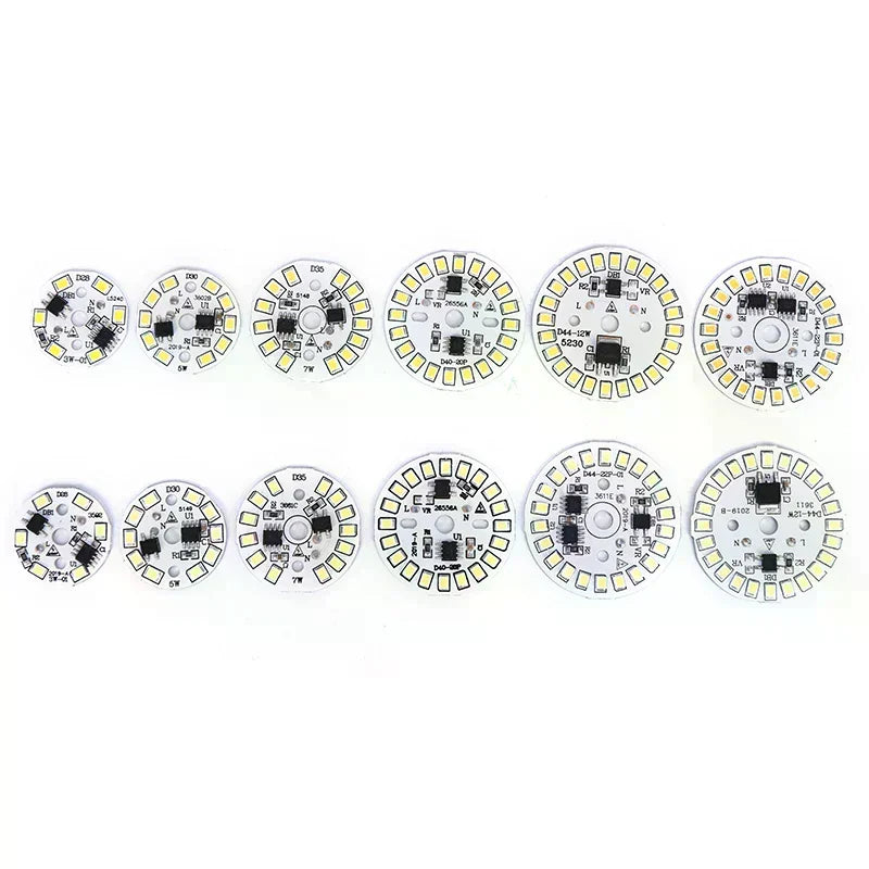plaque led circulaire diodes blanc modernes technologie 28mm 35mm 40mm 44mm 48mm