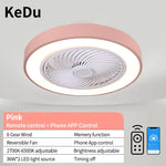 ventilateur lampe led moderne blanc noir doré gris rose bleu rond lisse