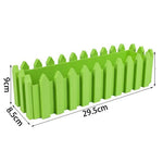 clôture décorative moderne pots fleurs réutilisables jaune rose bleu vert violet blanc