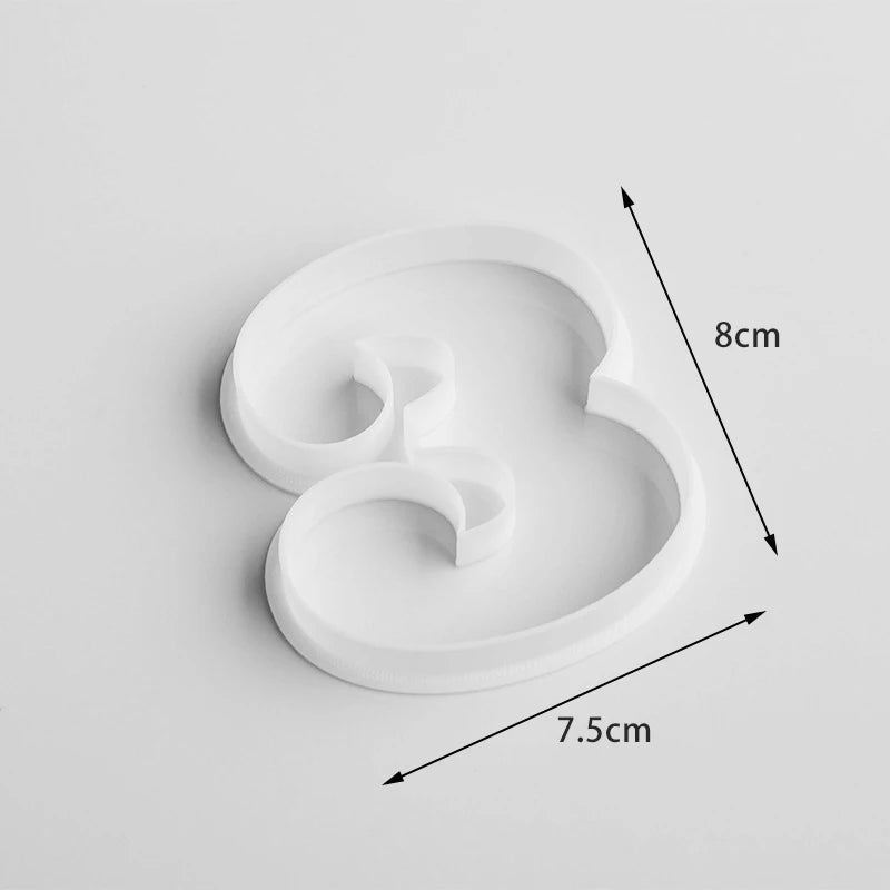 moules biscuits chiffres blanc modernes outils pâtisserie gâteau décoration enfants fondants COOKIE CUTTERS