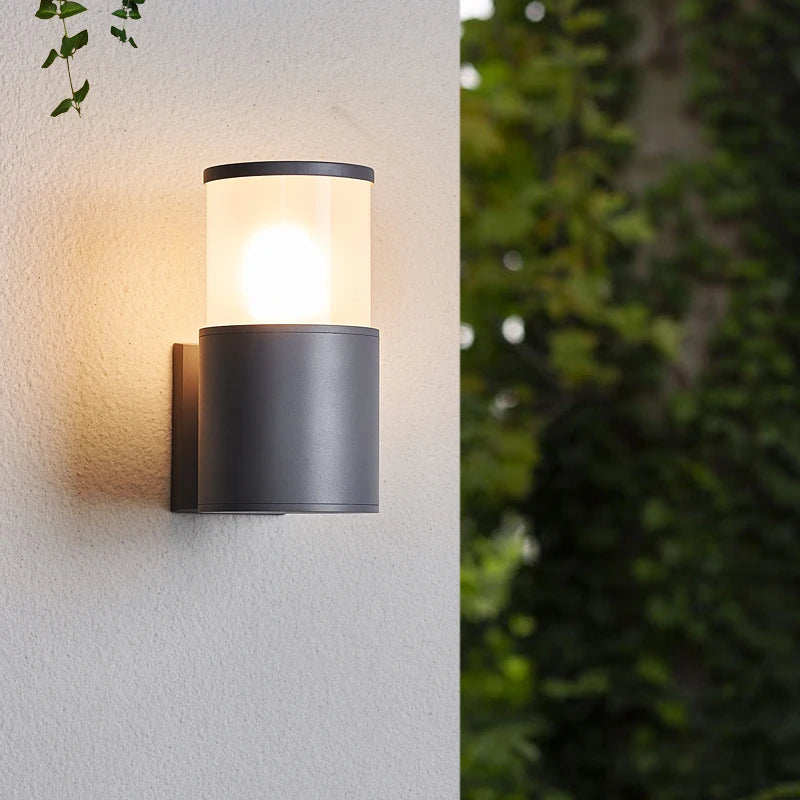 lampe murale moderne éclairage quotidien 12W LED étanche noir fixée mur entrée chambre étude