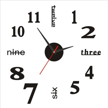 horloge murale moderne transparente ruban ballons adhésifs chambre enfants salonDecorationMuraleChiffresDoreRoseBlanc