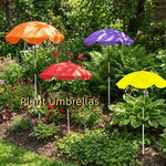 parasol télescopique plantes réglable 65cm protection uv noir bleu rose rouge vert orange violet