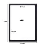 cadre tableau adhésif mural photo art moderne noir blanc doré mat a4 a5 a6