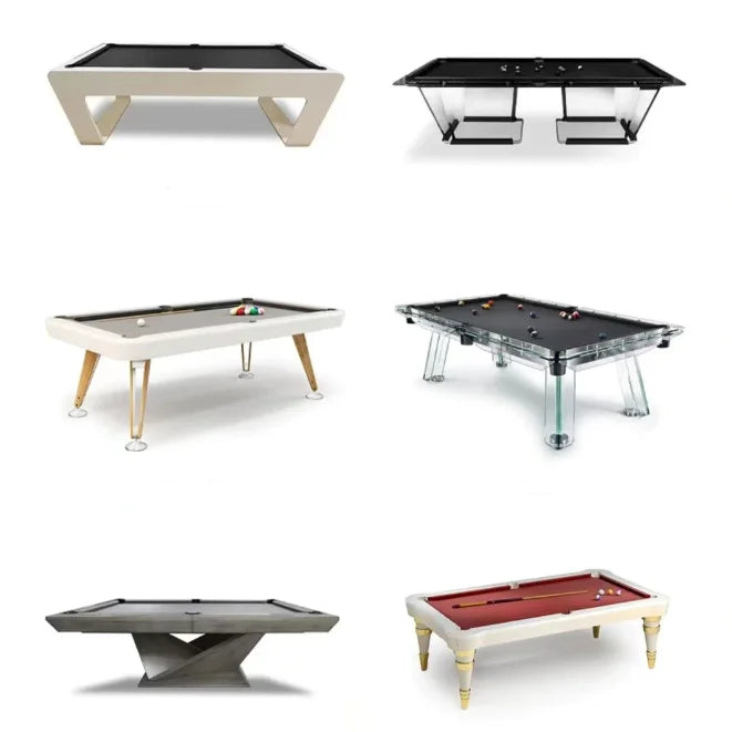 table billard transformable table manger ping pong 7ft 8ft 9ft ardoise bois cuir modernes