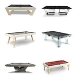 table billard transformable table manger ping pong 7ft 8ft 9ft ardoise bois cuir modernes