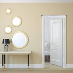 rideau transparent porte franges brillantes argentées dimension 100x200cm decoration festive crochet