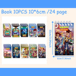 accessoires fête toy story figurines personnages masques yeux boîtes dragées pailles autocollants enveloppes multicolore