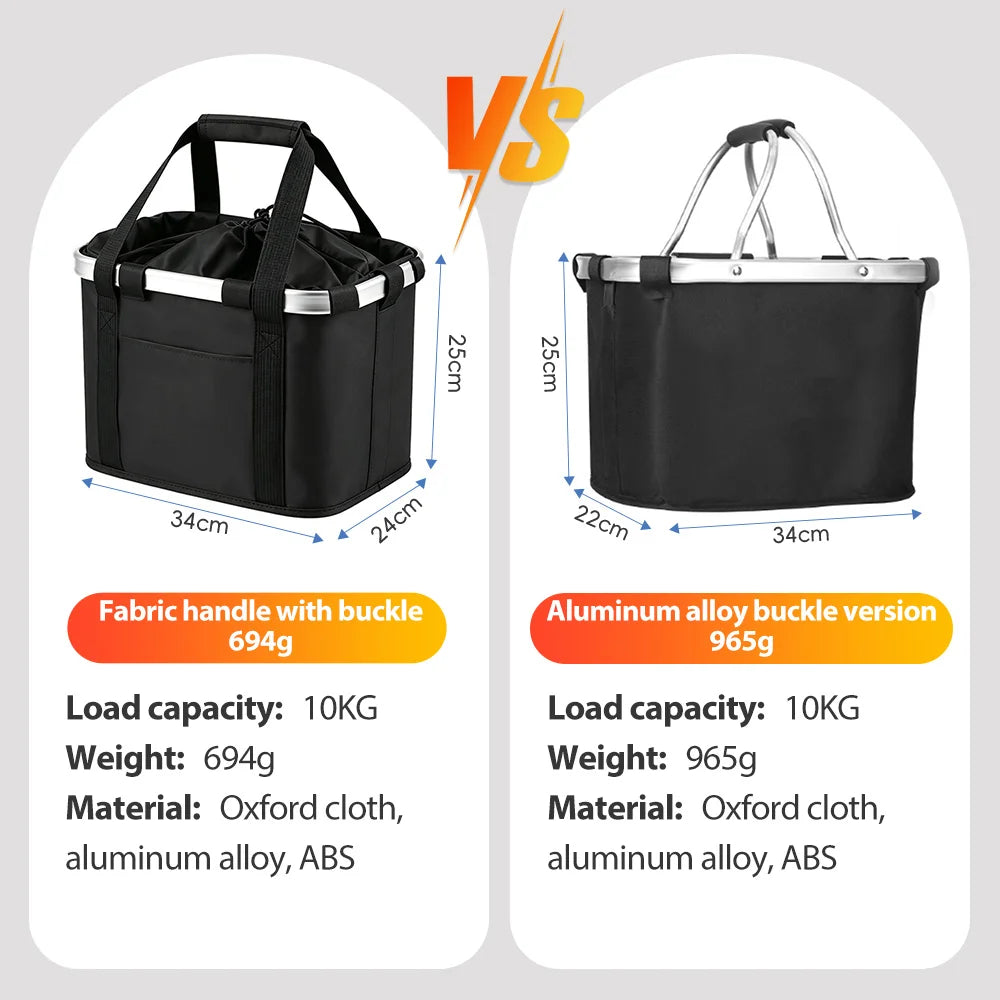 sac guidon vélo étanche tissu oxford noir bandes argentées fixations clips utilitaire