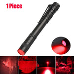 lampe torchon uv rouge inspection camping résistance choc auto défense led noire pince moderne