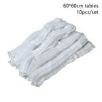 nappe jetable transparente moderne imperméable cordons serrage table 60x60 100x60 120x60 150x70 cm
