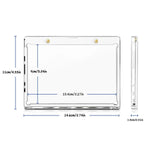 porte cartes magnétique aimants transparent moderne 13cm 9cm cartes inclusion anti uv protection