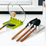 organisateur cuisine spatules cuillères baguettes couvercle support mur transparent moderne minimaliste