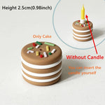 bougies soufflantes ours gâteau anniversaire enfant fête moderne figurines cadeaux bonbons minimaliste