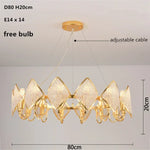 lustre moderne doré diamantées transparent salon led élégant chambre suspension