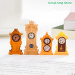 horloges décoratives vintage ornées motifs floraux couleur orange noir marron doré