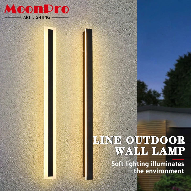 lampe murale extérieure moderne ip65 led ac85265v noir blanc 200082000lm