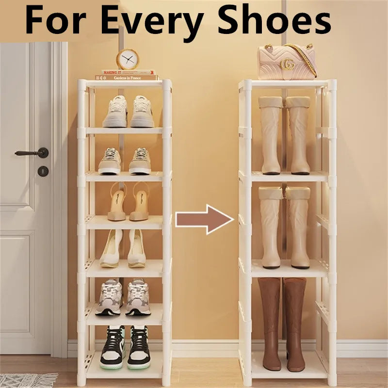 étagère chaussures blanc moderne rangement salon entrée couloir réglable.storage cabinet organizer ab abs