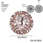 suspension luminaire moderne verre transparent câbles suspendus led intégrés contemporain haute qualité dorée argentée