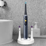 porte brosses dents blanc moderne minimaliste rangement salle bain orale iO électrique