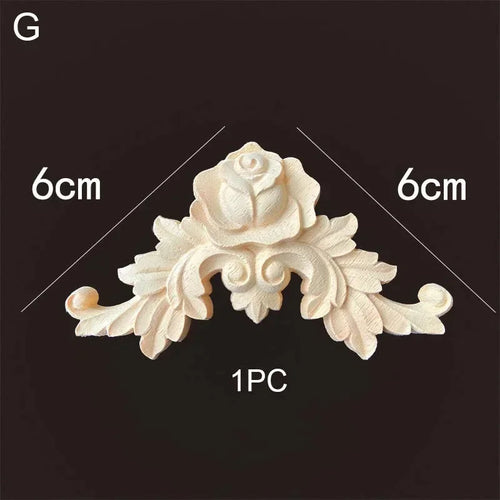 ornements décoratifs bois sculpté floral baroque beige clair intérieur décoration mur meuble