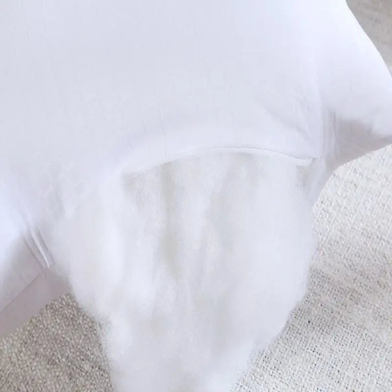 coussin corporel rectangulaire blanc texture douce polyester coton mémoire forme adulte décoration literie fixations