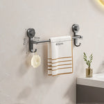 porte serviettes mural noir suction moderne salle bain hang towels adhésif