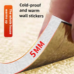 sticker mural auto adhésif texture alvéolée moderne beige blanc bleu isolation intérieure anti froid