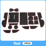 tapis console centrale honda crv 6ème génération noir rouge adhésif moderne
