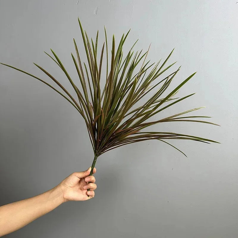 feuilles orchidée artificielles herbe plastique decoration maison fougere artificielle plante calamus faux herbes decoration