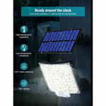 lampe solaire murale moderne capteur mouvement télécommande ip65 étanche led noir bleu blanc