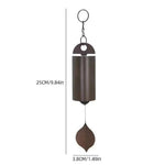 sonaille éolienne cloche vent marron feuille verte rustique nature minimalisteextérieur forêt lac neige