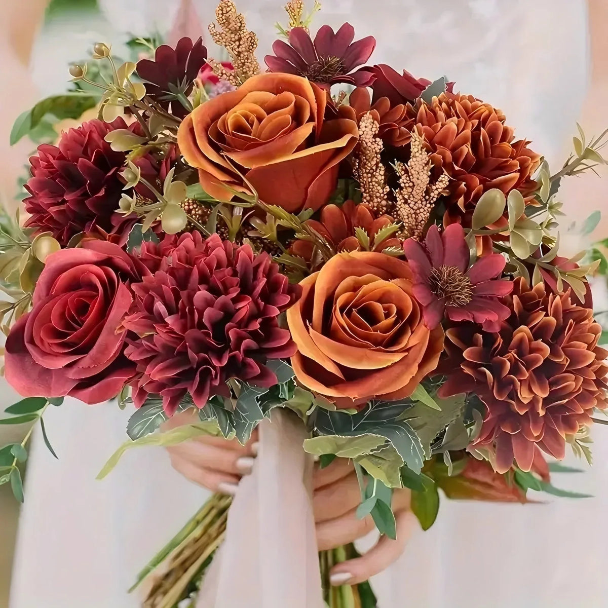 décoration intérieure bouquet fleurs artificielles variées vase rustique naturel anniversaire mariage