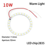 Anneaux lumineux led blanc moderne 10w 12w diamètre 112mm 156mm