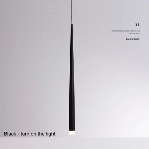 lampe suspendue minimaliste aluminium noir or salon chambre cuisine moderne